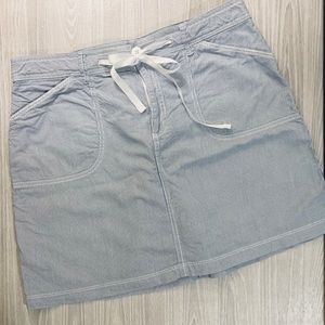 Chambray Stripe Skort